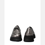 Γυναικεία Δερμάτινα Loafers – Ασημί - Image 3