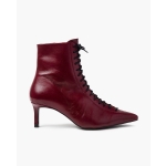 MESTIZO HERMES – Δερμάτινο Μποτάκι σε Μπορντό με Κορδόνια - Image 2