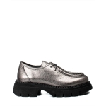 Γυναικεία Δερμάτινα Loafers – Ασημί