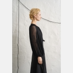 Hourglass Κιμονό από Τούλι με Πιέτες - Image 2