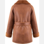 Παλτό Διπλής Όψης με Ζώνη – Καραμέλα - Image 3