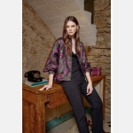 Μπουφάν bomber σε φλοράλ ζακάρ - Image 3