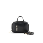 Μίνι τσάντα με μαύρη μεταλλική επιγραφή