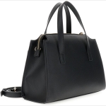 Μαύρη τσάντα με εφέ δέρματος saffiano και πολύχρωμα charms - Image 2