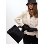 Τσάντα από Νάιλον με Λεπτομέρειες Τεχνητού Δέρματος