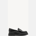 Δερμάτινες παντόφλες - μαύρες - Image 4