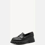 Δερμάτινες παντόφλες - μαύρες - Image 2