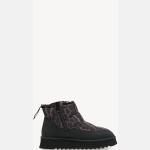 Μποτίνια με Ζεστή Επένδυση – Μαύρο / Animal Print - Image 4