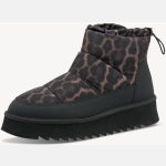 Μποτίνια με Ζεστή Επένδυση – Μαύρο / Animal Print - Image 2