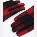 Γάντια Tartan με Λεοπάρ Μανσέτα & Μεταλλικό Λογότυπο LC - Image 3