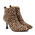 Γυναικείο Μποτάκι Leopard – Pony Skin