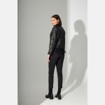 MILLEFEUILLE SHIRT – Μαύρο See-Through Πουκάμισο με Βολάν - Image 4