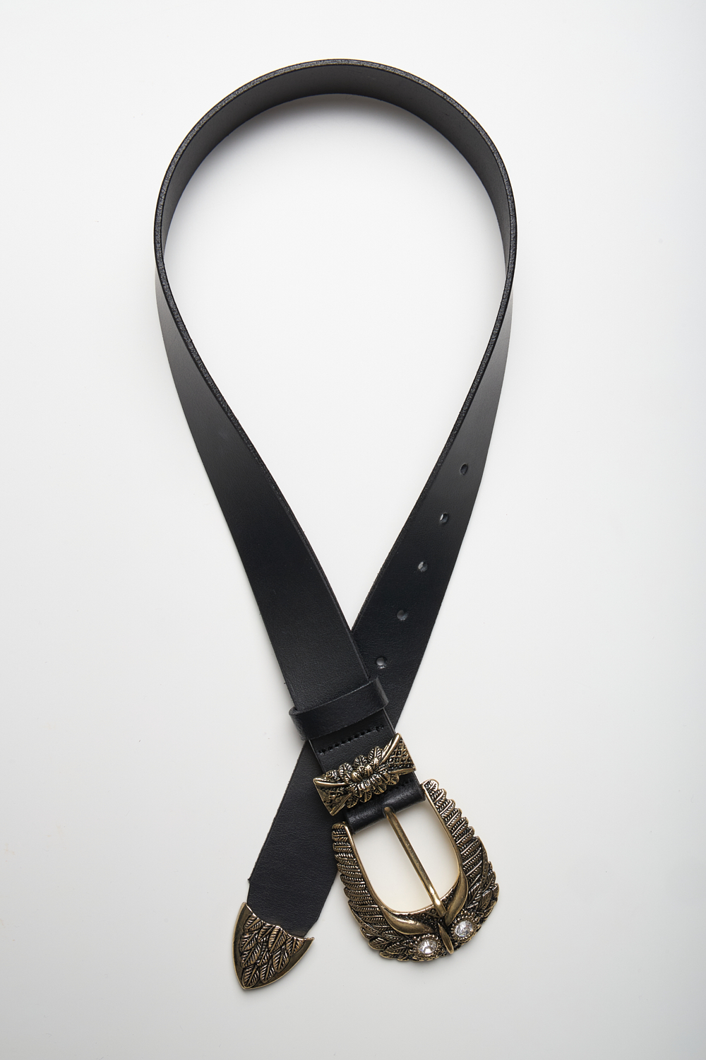 irous_14_01_6674 OWL BELT – Μαύρη Δερμάτινη Ζώνη - Image 1