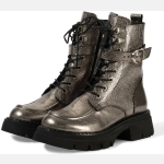 Γυναικείο Αρβυλάκι Δερμάτινο Ασημί - Image 3