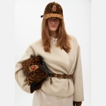 Υφασμάτινη τσάντα με animal print και μπάλωμα ασπίδας - Image 4