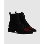 NEGRO ZEBRA CHERRY – Δερμάτινο Μποτάκι