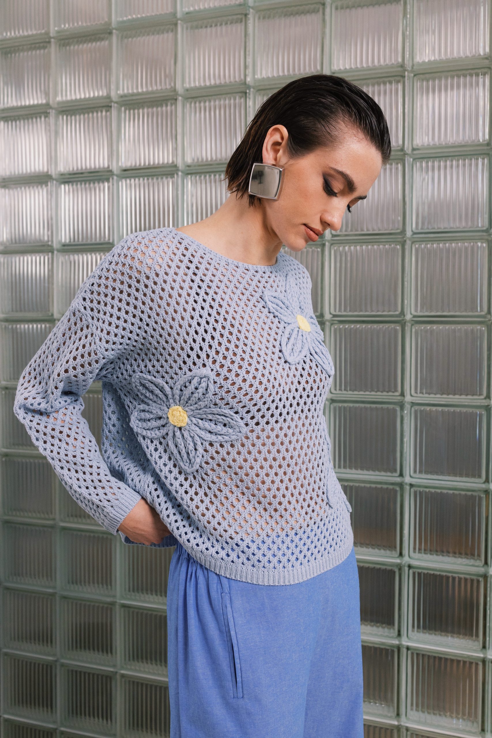 Processed with VSCO with c1 preset CACHE CACHE ΠΛΕΚΤΗ ΜΠΛΟΥΖΑ ΜΕ ΛΟΥΛΟΥΔΙΑ - Image 1