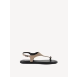 Δερμάτινα Σανδάλια με Λουράκι-Μπεζ - Image 3