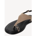 Δερμάτινα Σανδάλια με Λουράκι-Μπεζ - Image 4