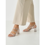 Πέδιλα με Λεπτά Λουράκια & Μεταλλικό Φινίρισμα - Image 4