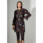 SWEET DRESS – Φλοράλ Φόρεμα με Χρυσές Λεπτομέρειες