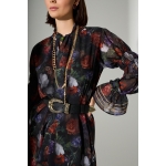 SWEET DRESS – Φλοράλ Φόρεμα με Χρυσές Λεπτομέρειες - Image 2