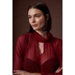 PAVLOVA TUNIC – Κόκκινη See-Through Πουκαμίσα