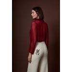 PAVLOVA TUNIC – Κόκκινη See-Through Πουκαμίσα - Image 2